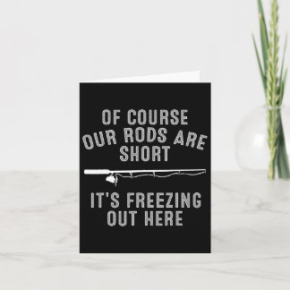 Funny Ice Fishing Art For Men Dad Father Ice Fishi Card