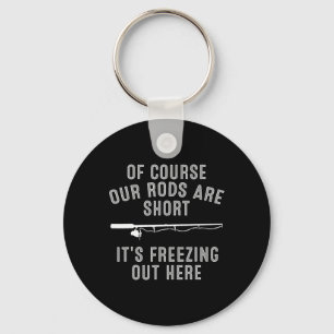 Funny Ice Fishing Art For Men Dad Father Ice Fishi Keychain