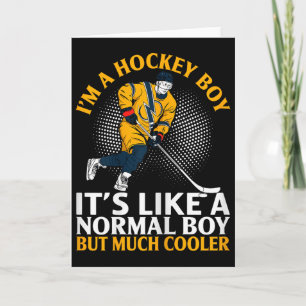 Funny Ice Hockey Apparel For Hockey Player Goalie  Card