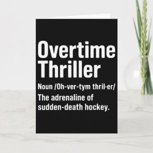 Funny Ice Hockey Definition Ice Hockey Overtime Th Card