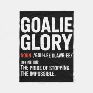 Funny Ice Hockey Definition Ice Hockey Player Goal Fleece Blanket
