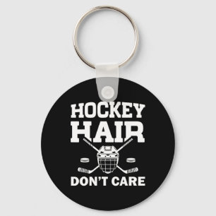 Funny Ice Hockey Design For Girls Women Ice Hockey Keychain