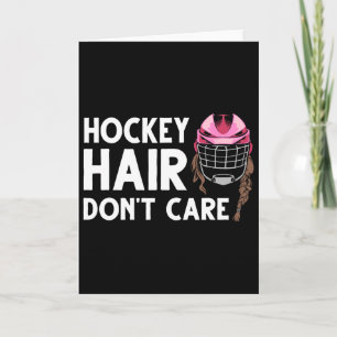 Funny Ice Hockey Design For Women Girls Ice Hockey Card