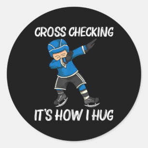 Funny Ice Hockey For Men Women Field Rink Ndy Team Classic Round Sticker