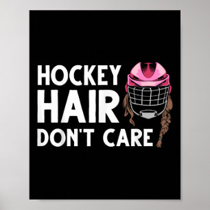 Funny Ice Hockey For Women Girls Field Hockey Helm Poster