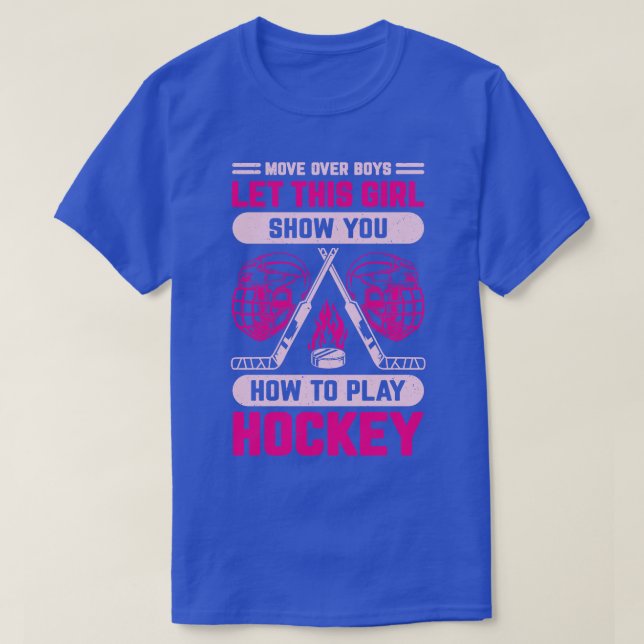 Funny Ice Hockey Girl Gift T-Shirt (Design Front)