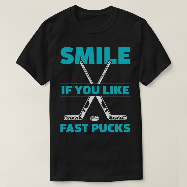 Funny Ice Hockey Goalie Fust Pucks T-Shirt (Design Front)