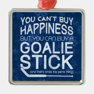 Funny Ice Hockey Goalie Holiday Decoration