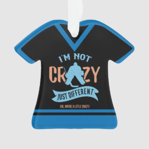 Funny Ice Hockey Goalie Holiday Ornament