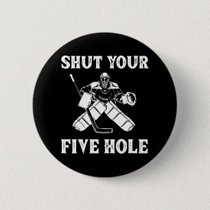 Funny Ice Hockey Ice Hockey Goalkeeper 2 Inch Round Button