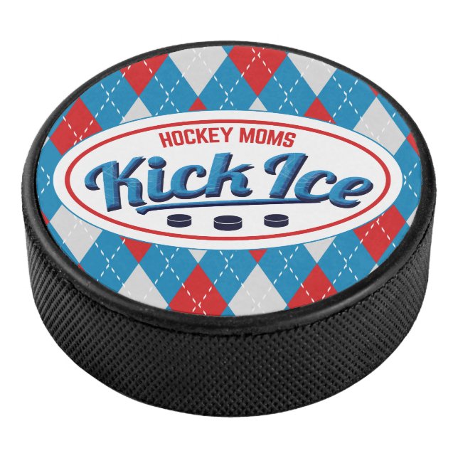 Funny Ice Hockey Mom Puck (3/4)