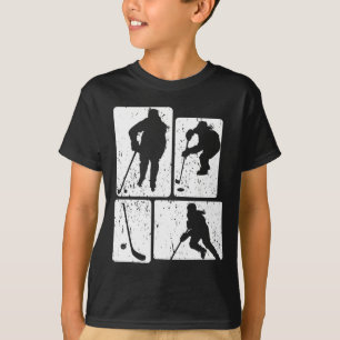Funny Ice Hockey Puck Stick Winter Game Ice Hockey T-Shirt