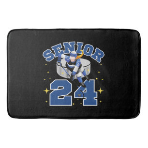 Funny Ice Hockey Senior 2024 Bath Mat