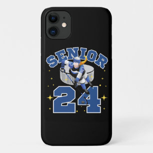 Funny Ice Hockey Senior 2024 iPhone 11 Case