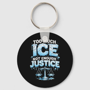 Funny Ice Shirt Abolish Ice Trump Meme Keychain
