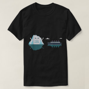 Funny Iceberg Free Hugs Meme Design T-Shirt