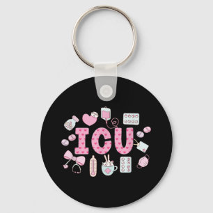 Funny Icu Nurse Intensive Care Unit Nurse Emergenc Keychain