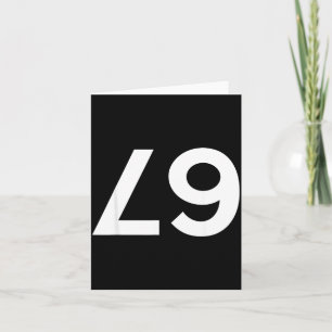 Funny Ide Down Backwards 67 Meme Card