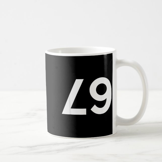 Funny Ide Down Backwards 67 Meme  Coffee Mug (Right)
