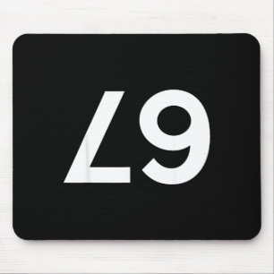 Funny Ide Down Backwards 67 Meme Mouse Pad