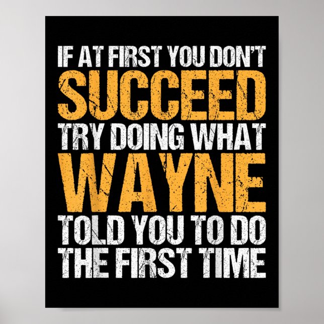 Funny If At First You Dont Succeed Try Doing What  Poster (Front)