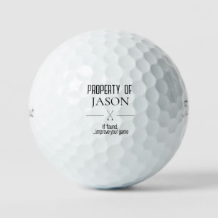 Funny If Found Personalized Name Titleist Golf Balls