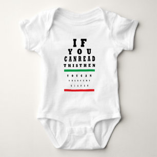 Funny If You Can Read This Change My Diaper Baby Bodysuit