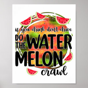 Funny If You Drink Don't Drive Do The Watermelon C Poster
