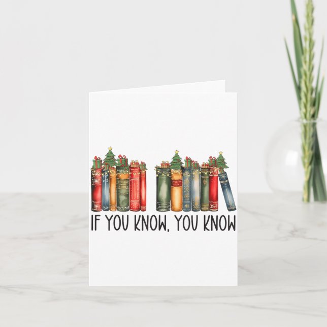 Funny If You Know You Know 6 7 Reading Books Chris Card (Front)