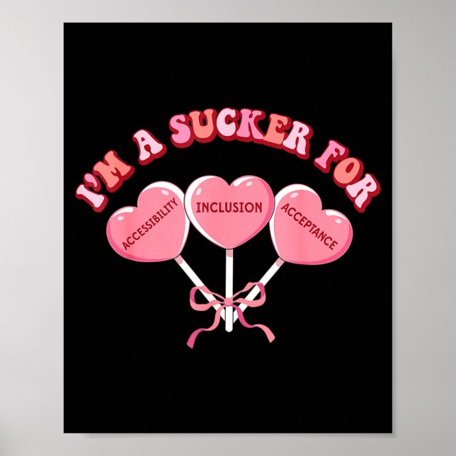 Funny I'm A Sucker For My Patients Inclusion Slp V Poster (Front)