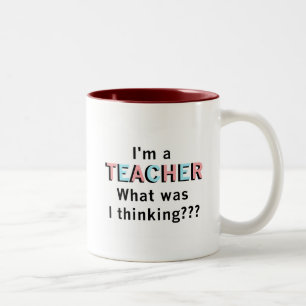 Funny I'm a Teacher Tshirts and Gifts Two-Tone Coffee Mug