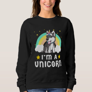 Funny I'm A Unicorn Shirts Siberian Husky Dog Love