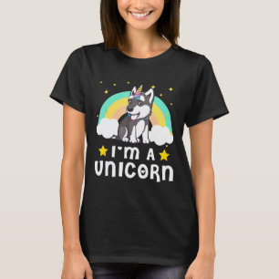 Funny Im A Unicorn Shirts Siberian Husky Dog Lover