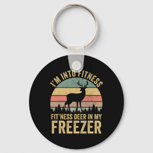 Funny I'm Into Fitness Fitness Deer In My Freezer  Keychain