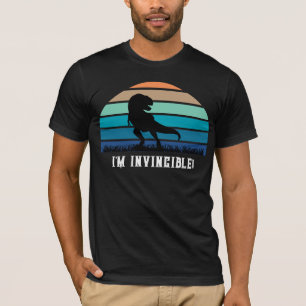 Funny I'm Invincible T Rex T Shirt