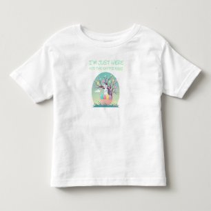 Funny I'm Just Here For The Easter Eggs Bunny Toddler T-shirt