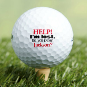 Funny I'm Lost Personalized Golf Balls