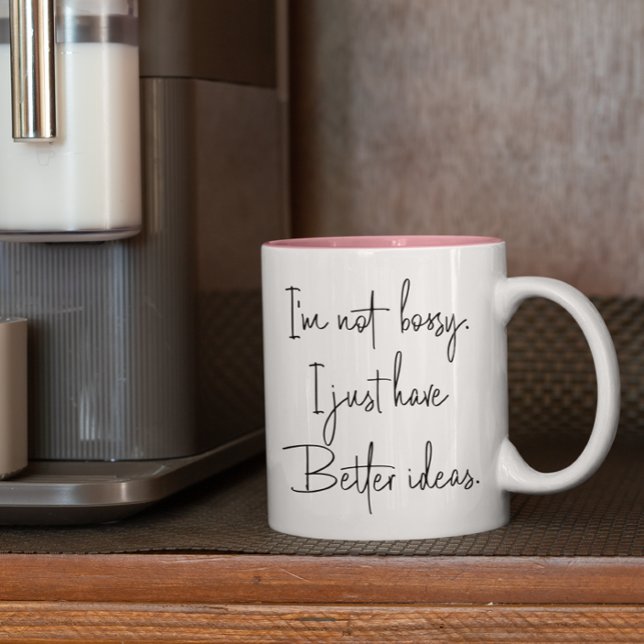 Funny I'm Not Bossy Gift for Coworker Two-Tone Coffee Mug (Creator Uploaded)