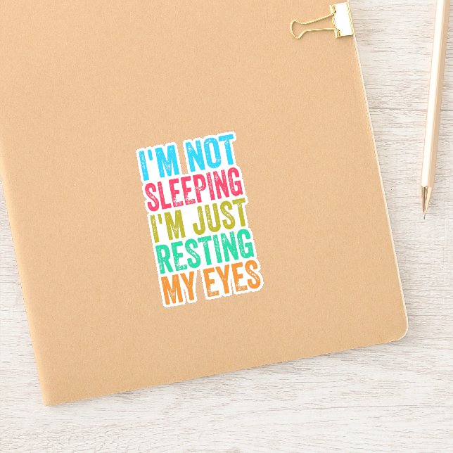 funny i'm not sleeping l'm just resting my eyes  (Notebook)