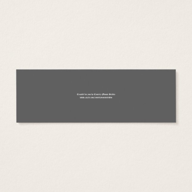 Funny, I'm Nutty for Books, Cute Squirrel Bookmark (Back)