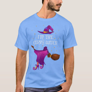 Funny Im The Curvy Witch Halloween 4530453  T-Shirt