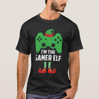Funny I'M The Gamer Elf Video Controller Gaming Ch T-Shirt