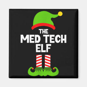 Funny I'm The Med Tech Elf Christmas Xmas Medical Magnet