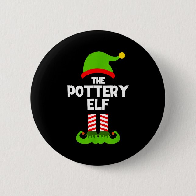 Funny I'm The Ttery Elf Christmas Xmas  2 Inch Round Button (Front)