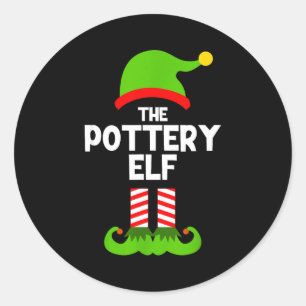 Funny I'm The Ttery Elf Christmas Xmas  Classic Round Sticker