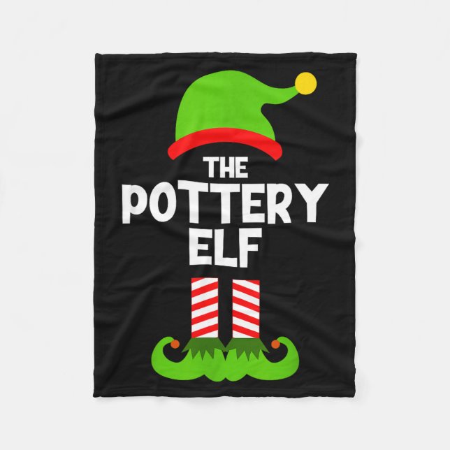 Funny I'm The Ttery Elf Christmas Xmas  Fleece Blanket (Front)