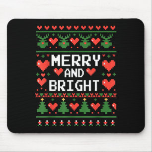 Funny I'm Trying To Feel Merry Xmas Bright Matchin Mouse Pad