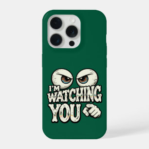 Funny "I'M WATCHING YOU" Retro Eyes Phone Case - D