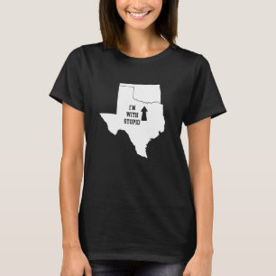 Funny I'm With Stupid Oklahoma Arrow From Texas T-Shirt