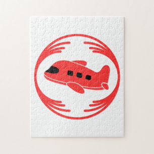 Funny image in the middle of a funny design jigsaw puzzle